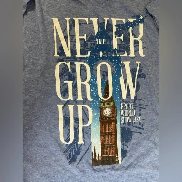 Disney Epcot World Showcase Peter Pan T-Shirt XXL - Picture 2 of 5